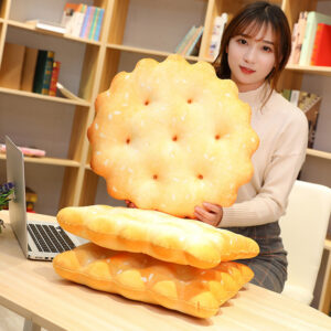 3D Print Plush Cushion Simulation Cookie Stuffed Plush Seat Pad 1