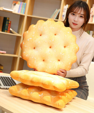 3D Print Plush Cushion Simulation Cookie Stuffed Plush Seat Pad
