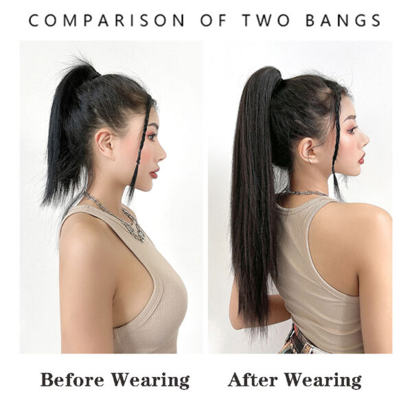 Synthetic Long Straight Claw Ponytail Hair Extension Heat Resistant 3