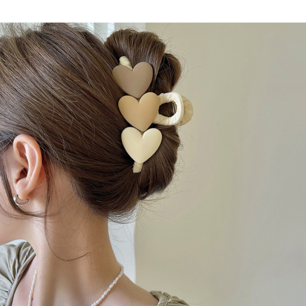 Fashion Hair Clip Sweet Design Heart Shape Barrette 1