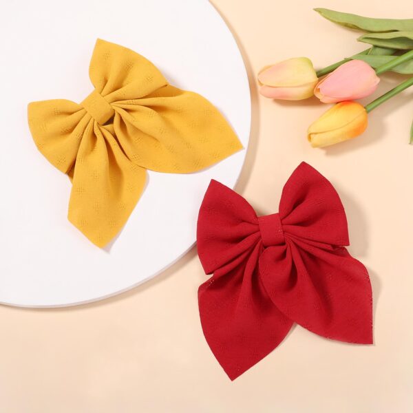 Sweet Solid Color Butterfly Bowknot Hairpins 5