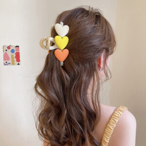 Fashion Hair Clip Sweet Design Heart Shape Barrette 3
