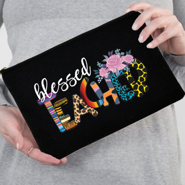 Blessed Teacher Portable Storage Zipper Case Gift 5