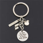 It Takes A Big Heart To Teach Little Minds Keychain for Teacher's Day Gift