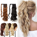 Ponytail Clip Hair Extensions Fake Ponytail Wrap Around Hairpieces