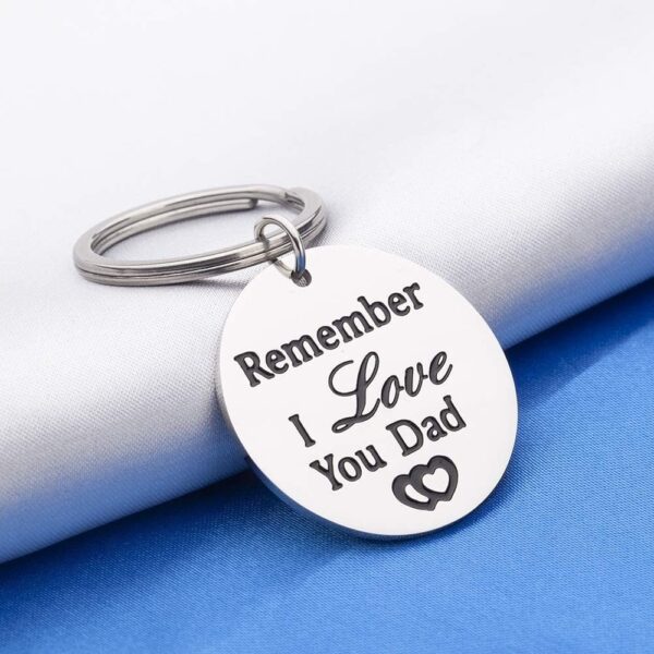 Father's Day Keychain Dad Gift Stainless Steel 1