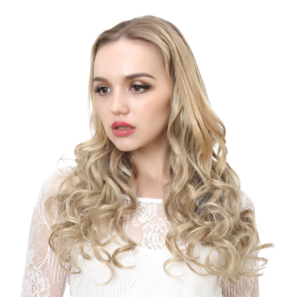 Synthetic Clip In Hair Extension Piece 5 Clips Natural Curly Hairpiece 4