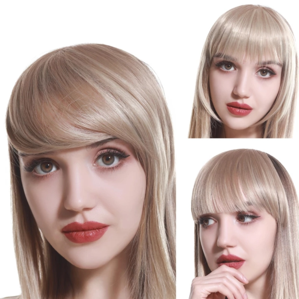 Synthetic Hair Bangs Clip In Fringe Wig Extensions Natural Hairpiece 1