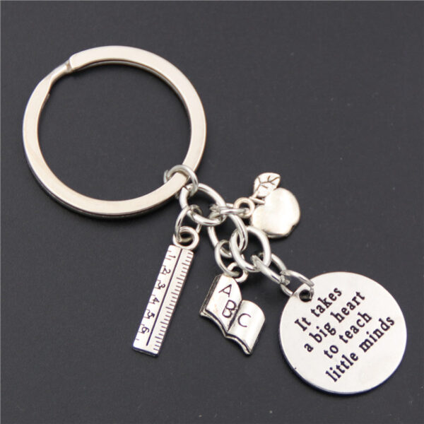 It Takes A Big Heart To Teach Little Minds Keychain for Teacher's Day Gift 2