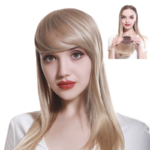 Synthetic Hair Bangs Clip In Fringe Wig Extensions Natural Hairpiece
