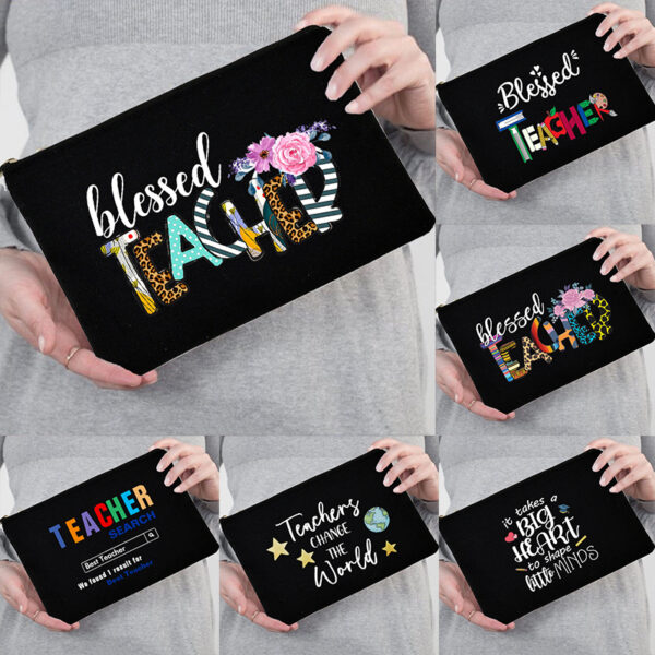 Blessed Teacher Portable Storage Zipper Case Gift 1