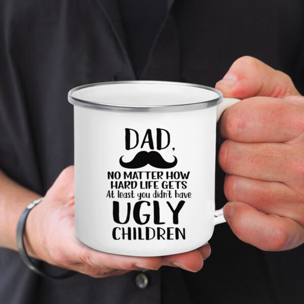 Dad Nutritional Facts Coffee Mug Enamel Cup Best Gift for Father’s Day 2