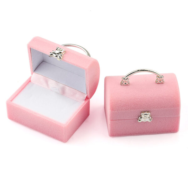 Small Jewelry Gift Box Cute Velvet Jewelry Case 4