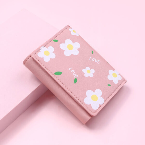 Cute Flower Wallet Small PU Leather Purse 1