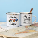 I'm A Teacher Printed Enamel Mug Coffee Juice Drink Cup