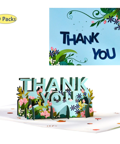 10 Packs Pop-Up Thank You Cards
