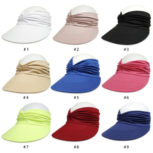 Flexible Adult Cap Anti-UV Wide Brim Visor Hat 6