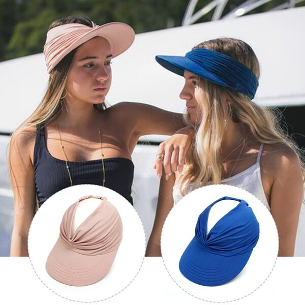 Flexible Adult Cap Anti-UV Wide Brim Visor Hat 5
