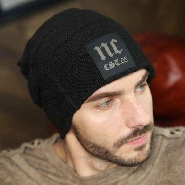 New Fashion Men's Beanie Winter Outdoor Wool Knitted Hat 3