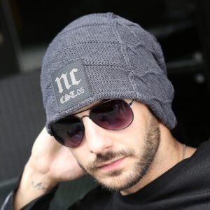 New Fashion Men's Beanie Winter Outdoor Wool Knitted Hat 1