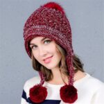 New Korean Knitted Hat Cute Earmuffs Wool Beanie