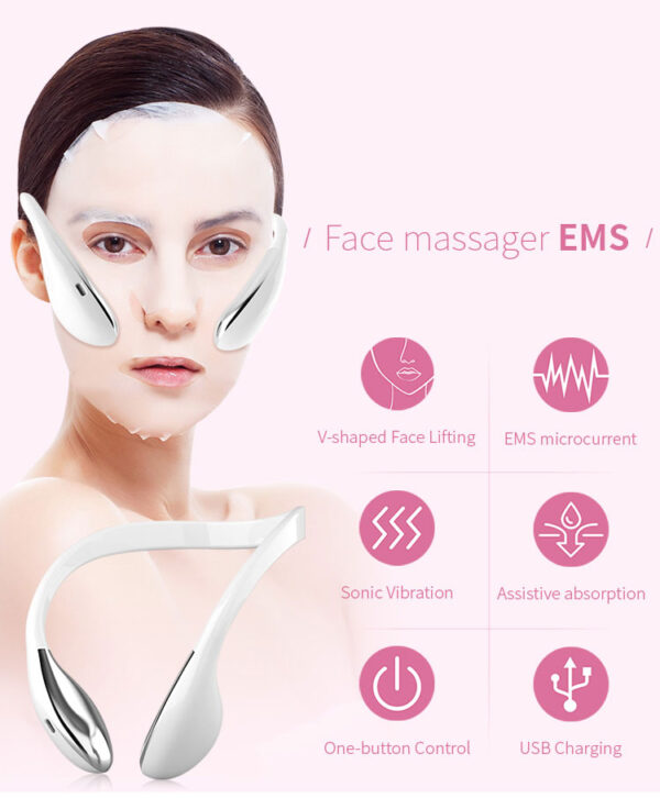 Electric V Face Lifting Machine Facial Slimming Shaping Microcurrent LED Light Device 2