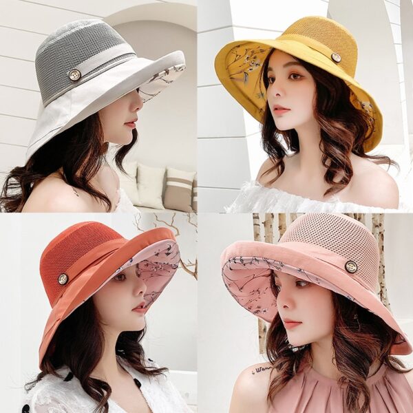 Fashion Sun Visor Breathable Protection Hat Summer Beach Sun Hat 1