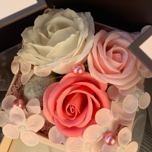 Soap Rose Flowers Jewelry Packaging Gift Box With Drawer 2