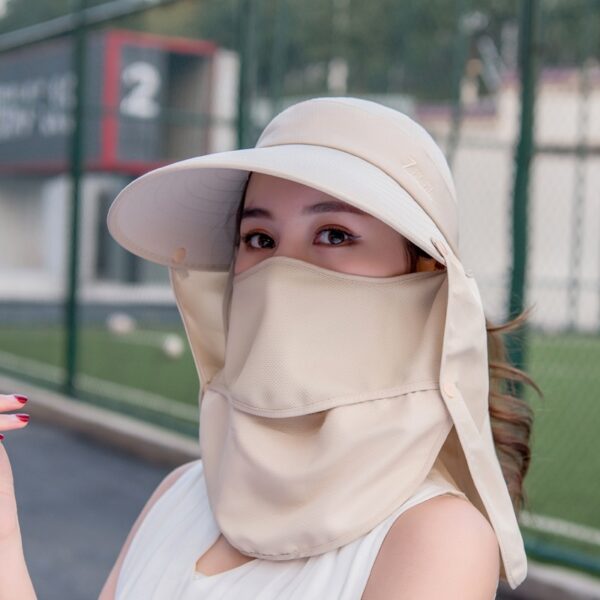 Breathable Summer Hat for Women Sun Hat With Mask 1