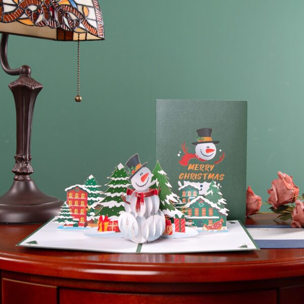 Christmas Cards Santa Ride Xmas Winter Holiday Greeting Cards with Envelopes 2