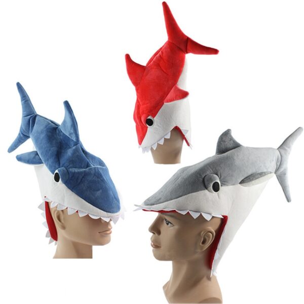 Plush Shark Hat for Funny Halloween Festival 2