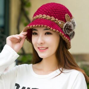 Winter Earmuffs Wool Hat Pretty Knitted Hat 1