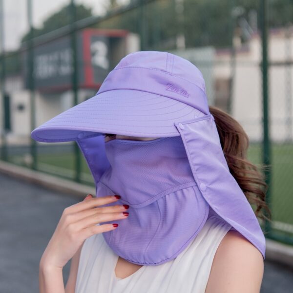 Breathable Summer Hat for Women Sun Hat With Mask 2