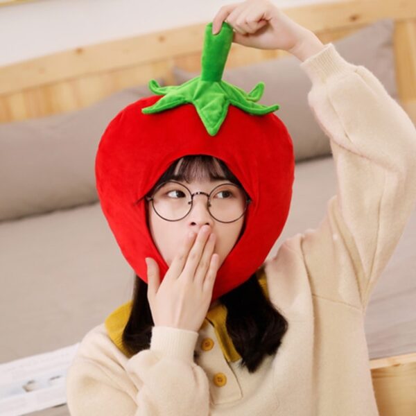 Funny Tropical Fruits Plush Hats Winter Headwear 2