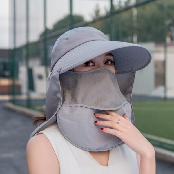 Breathable Summer Hat for Women Sun Hat With Mask 4