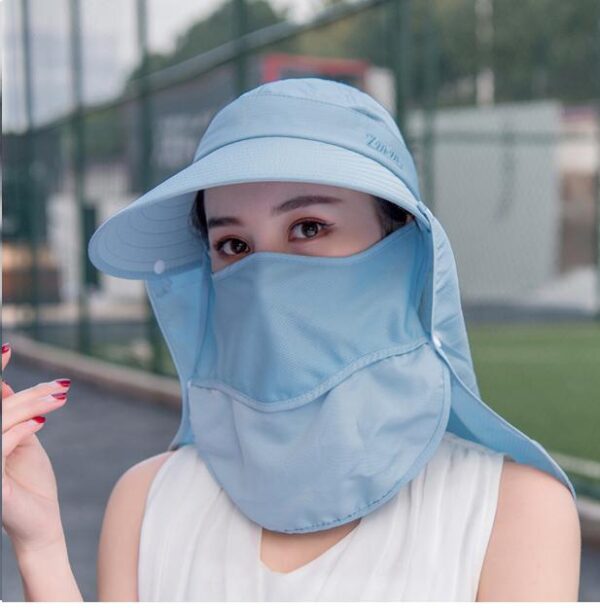 Breathable Summer Hat for Women Sun Hat With Mask 11