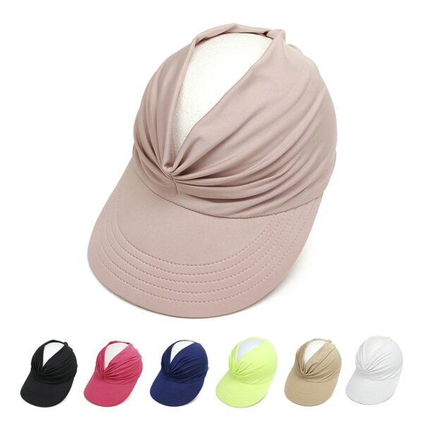 Flexible Adult Cap Anti-UV Wide Brim Visor Hat 3