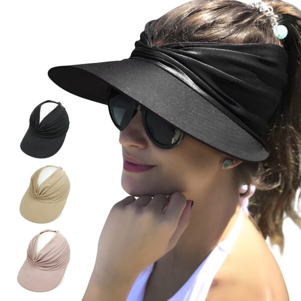 Flexible Adult Cap Anti-UV Wide Brim Visor Hat 2
