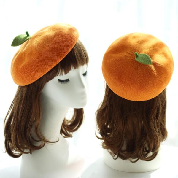 Handmade Beret Hat Cute Fruit Shape Hat 2