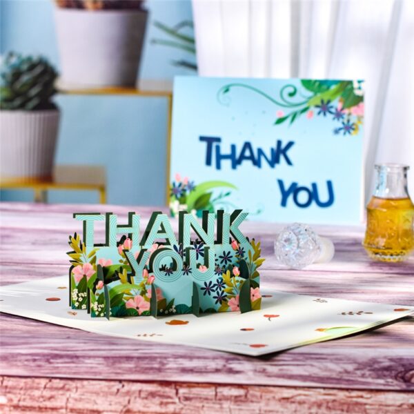 10 Packs Pop-Up Thank You Cards 3