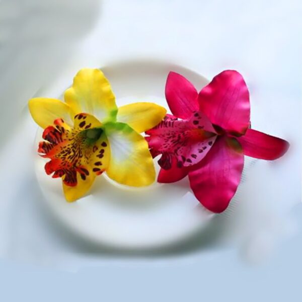 Handmade Thailand Chic Orchid Flower Hair Clip 4
