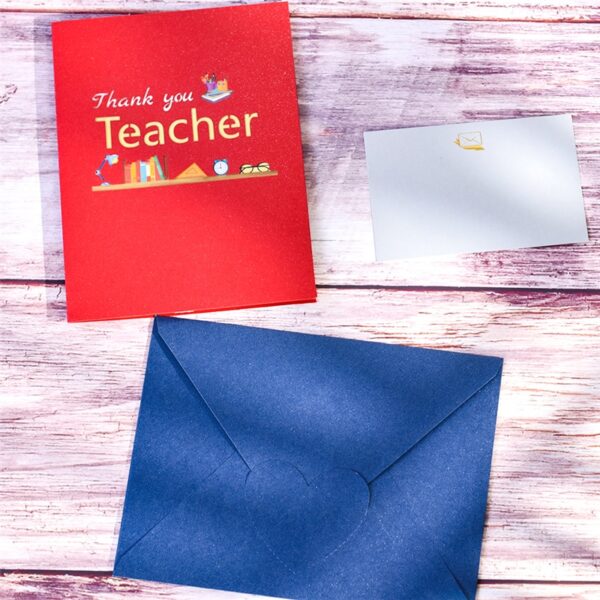 3D Greeting Card for Teacher's Day Pop Up Teacher Card 5