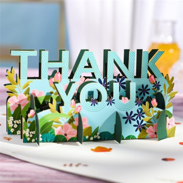 10 Packs Pop-Up Thank You Cards 5