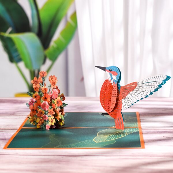 10 Packs 3D Hummingbird Pop-Up Birthday Cards Handmade Gifts 3
