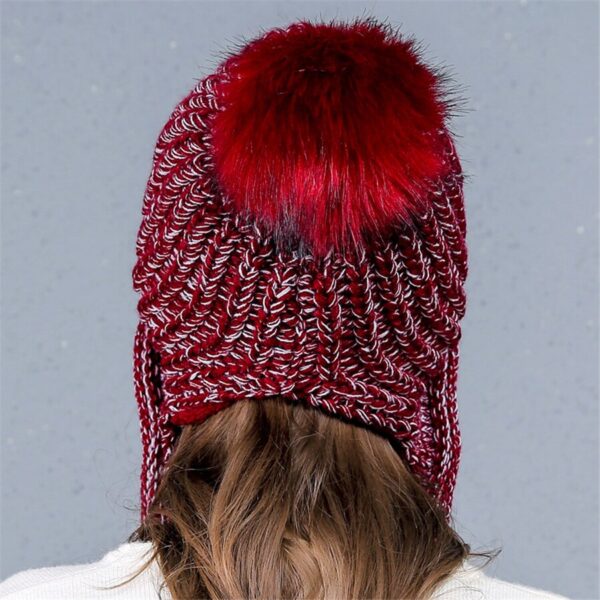 New Korean Knitted Hat Cute Earmuffs Wool Beanie 1