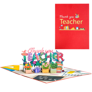 3D Greeting Card for Teacher's Day Pop Up Teacher Card 1