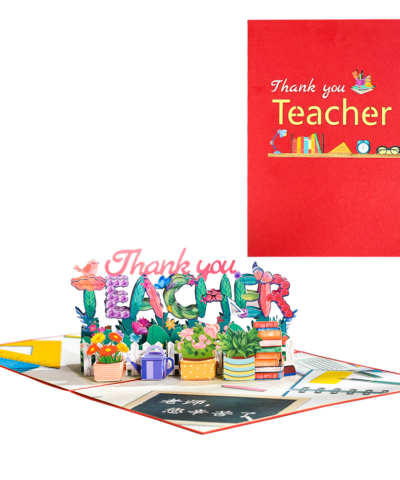 3D Greeting Card for Teacher’s Day Pop Up Teacher Card