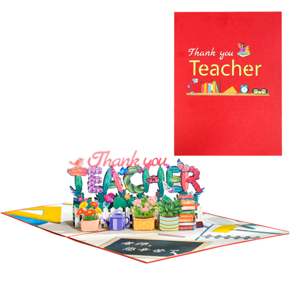 3D Greeting Card for Teacher's Day Pop Up Teacher Card 1
