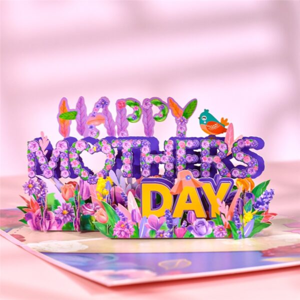 3D Pop-Up Mother's Day Cards Floral Bouquet Greeting Cards 5