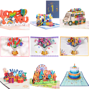 3D Pop-Up Cards Flowers Birthday Cards Anniversary Gifts